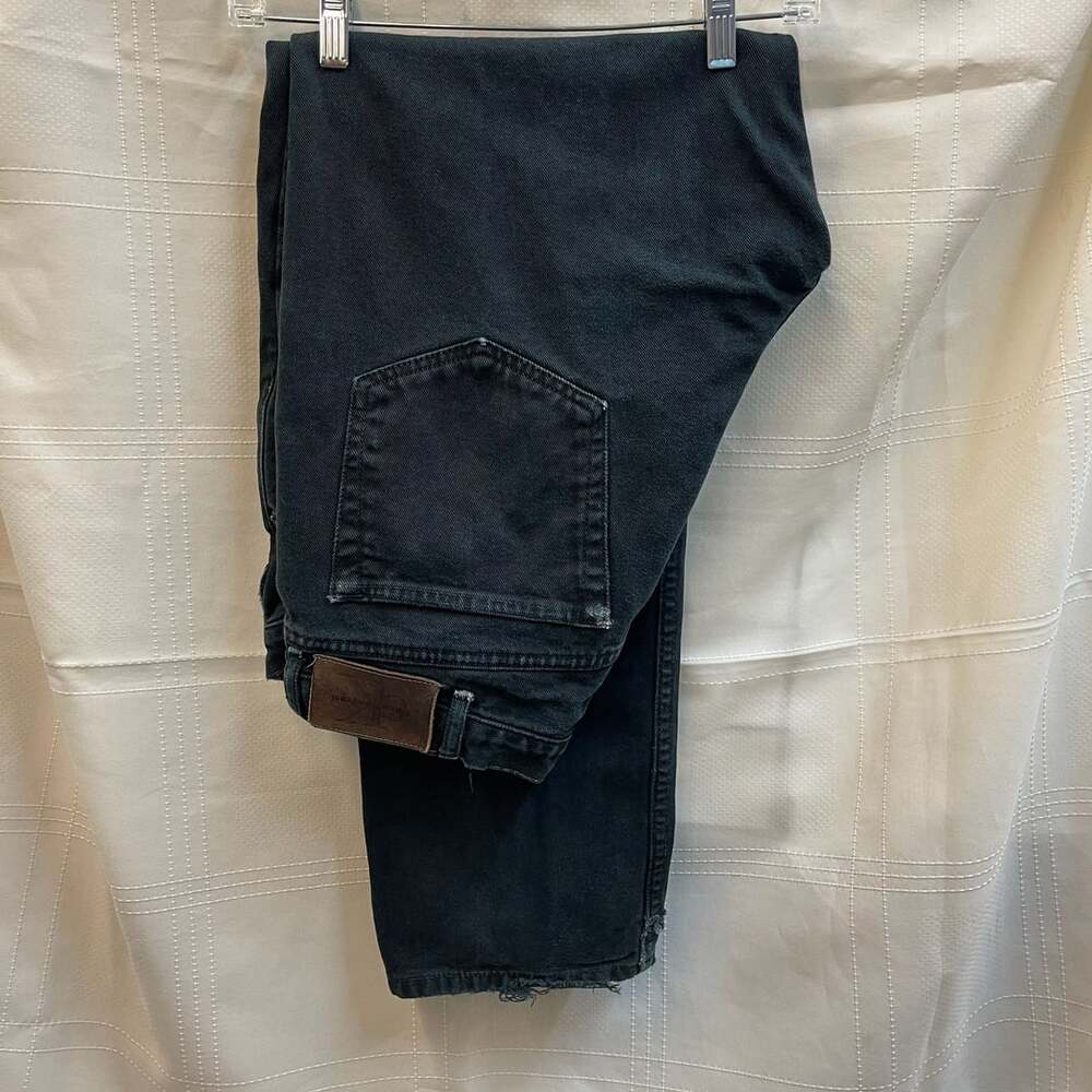 Vintage Y2K 36x30 Calvin Klein Jeans Straight Leg Black Washed Denim